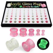 brpg177 tunnels gauges acrylic body jewelry ear lobe