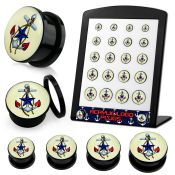 brpg183 plugs gauges acrylic body jewelry ear lobe