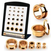 brpg197 tunnels gauges anodized surgical steel 316l ear lobe