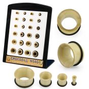 brpg214 crocodile wood single flare tunnels 24pcs