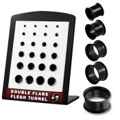 brpg3 tunnels gauges anodized surgical steel 316l ear lobe