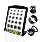 brpg98 tunnels gauges acrylic body jewelry ear lobe