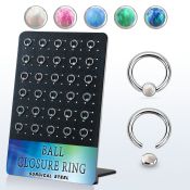 brrocr1 surgical steel ball closure rings ear othersear lobe eyebrow helix intim septum tragus piercing