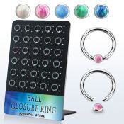brrocr2 surgical steel ball closure rings ear othersear lobe eyebrow helix intim nose bridge nose septum piercing
