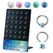 brrocr4 surgical steel ball closure rings ear lobe eyebrow helix intim septum piercing
