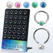 brrocr6 surgical steel ball closure rings ear othersear lobe eyebrow helix intim nose bridge septum piercing