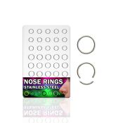 brseg1 seamless segment rings surgical steel 316l ear lobe