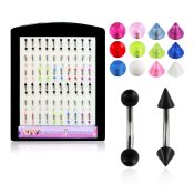 bruv3b micro curved barbells surgical steel 316l with acrylic parts eyebrow