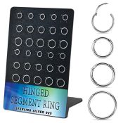 brvsegh1 925 silver seamless and segment rings ear othersear lobe ear othersseptum piercing