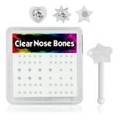 bxa15 nose bone acrylic body jewelry nose