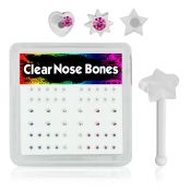 bxa16 nose bone acrylic body jewelry nose