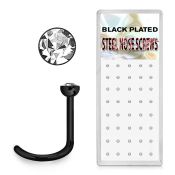 bxns6 l shape nose studs anodized surgical steel 316l nose