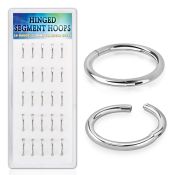 bxsegh1 surgical steel hinged segment hoops 25pcs