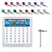 bxsmm36 925 silver nose bones nose piercing