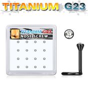 bxuns6 anodized titanium g23 nose screws and nose studs nose piercing