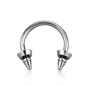 cbcn6a horseshoes surgical steel 316l belly button