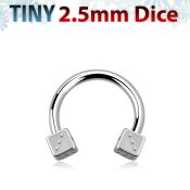 cbedi25 horseshoes surgical steel 316l eyebrow