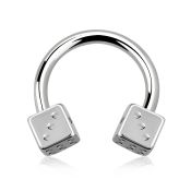 cbesdi4 horseshoes surgical steel 316l belly button