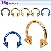 cbetcn4 horseshoes anodized surgical steel 316l belly button