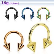 cbetcn5 horseshoes anodized surgical steel 316l eyebrow