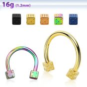 cbetdi25 horseshoes anodized surgical steel 316l eyebrow