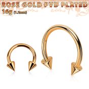 cbettcn horseshoes anodized surgical steel 316l ear lobe