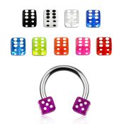 cbeuvdi horseshoes surgical steel 316l with acrylic parts belly button