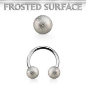 cbfo5 horseshoes surgical steel 316l ear lobe