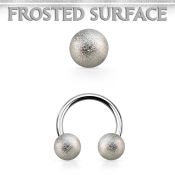 cbfo6 horseshoes surgical steel 316l ear lobe