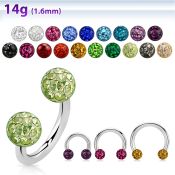 cbfr5 horseshoes surgical steel 316l belly button