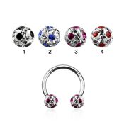 cbfr5a horseshoes surgical steel 316l belly button