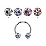 cbfr6a horseshoes surgical steel 316l belly button