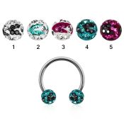 cbfr6c horseshoes surgical steel 316l ear lobe