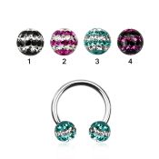 cbfr6d horseshoes surgical steel 316l belly button