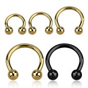 cbrt12 horseshoes anodized surgical steel 316l belly button