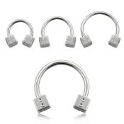 cbsdi horseshoes surgical steel 316l belly button