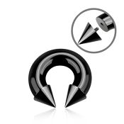 cbtcn00 horseshoes anodized surgical steel 316l belly button