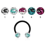 cbtfr6c horseshoes anodized surgical steel 316l ear lobe