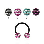 cbtfr6d horseshoes anodized surgical steel 316l belly button