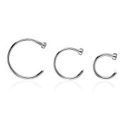 clns20 fake illusion body jewelry surgical steel 316l nose