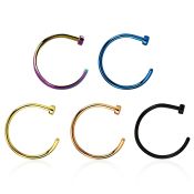 cltns20 fake illusion body jewelry anodized surgical steel 316l nose