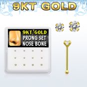 d9gnb11 gold nose bones nose piercing