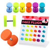 dacb115 cheaters  illusion plugs and tapers acrylic body jewelry belly button