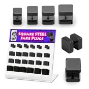 dacb131 cheaters  illusion plugs and tapers anodized surgical steel 316l ear lobe