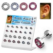 dacb136 cheaters  illusion plugs and tapers surgical steel 316l ear lobe