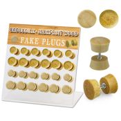 dacb175 cheaters  illusion plugs and tapers organic body jewelry ear lobe