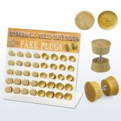 dacb178 cheaters  illusion plugs and tapers organic body jewelry ear lobe