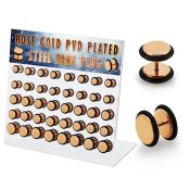 dacb215 cheaters  illusion plugs and tapers anodized surgical steel 316l ear lobe