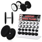 dacb51 cheaters  illusion plugs and tapers acrylic body jewelry belly button