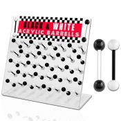 dacb53 straight barbells acrylic body jewelry tongue